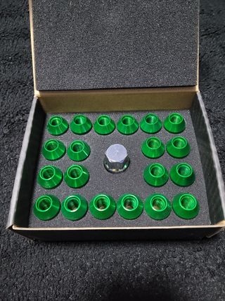 Tuercas Aluminio OMP Speed M12x1.5 verde.