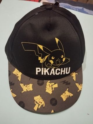 Gorra Snapback Pikachu Negra y Amarilla