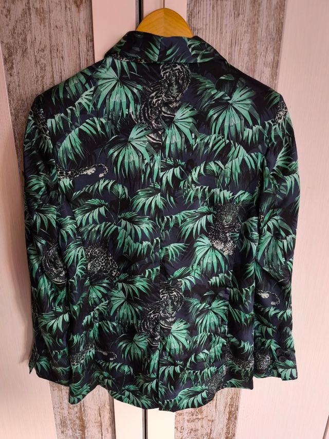 Blazer Zara Estampado Animal Print Talla M