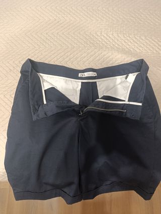 Pantalones cortos Zara azul talla M