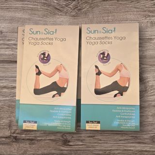 2 Pack Calcetines de yoga antideslizantes