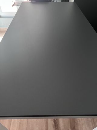 Tablero de mesa gris grafito 160x80 cm Ofitres