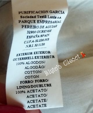 Chaqueta Purificación García 

