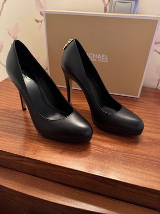 Zapatos Michael Kors Negros Tacón Plataforma