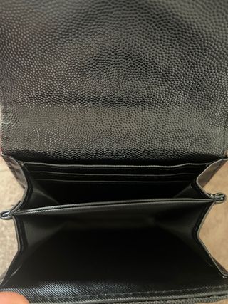Monedero YSL Negro y Dorado