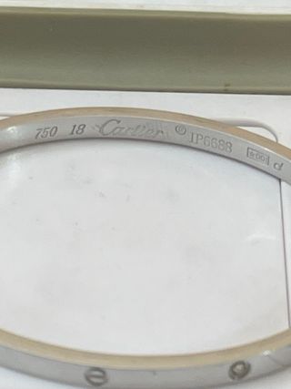 Pulsera Rígida Oro 18k Tipo Cartier 14g