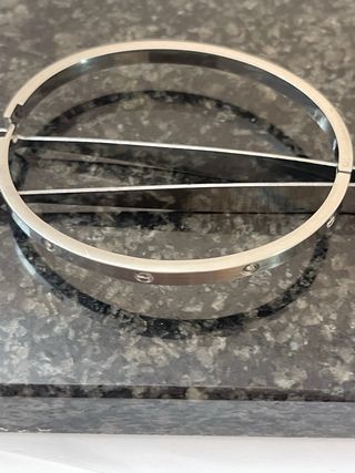 Pulsera Rígida Oro 18k Tipo Cartier 14g