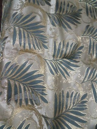 Telas para sofás beige y oro