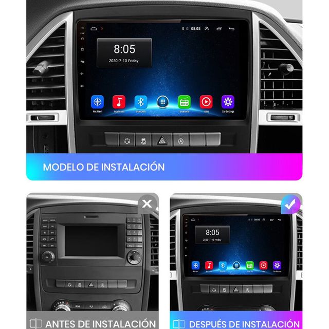 Radio Pantalla Carplay para Mercedes Benz Vito3