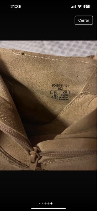 Botines beige de ante