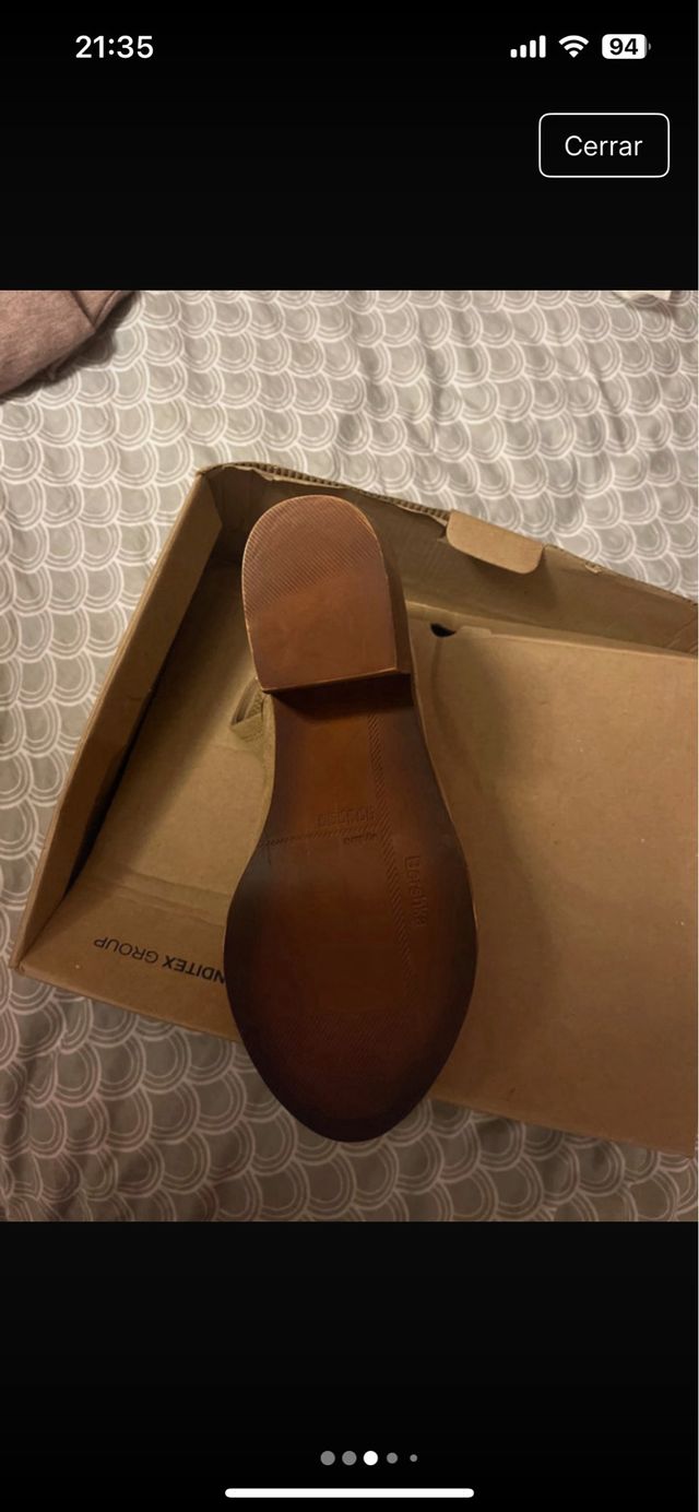 Botines beige de ante