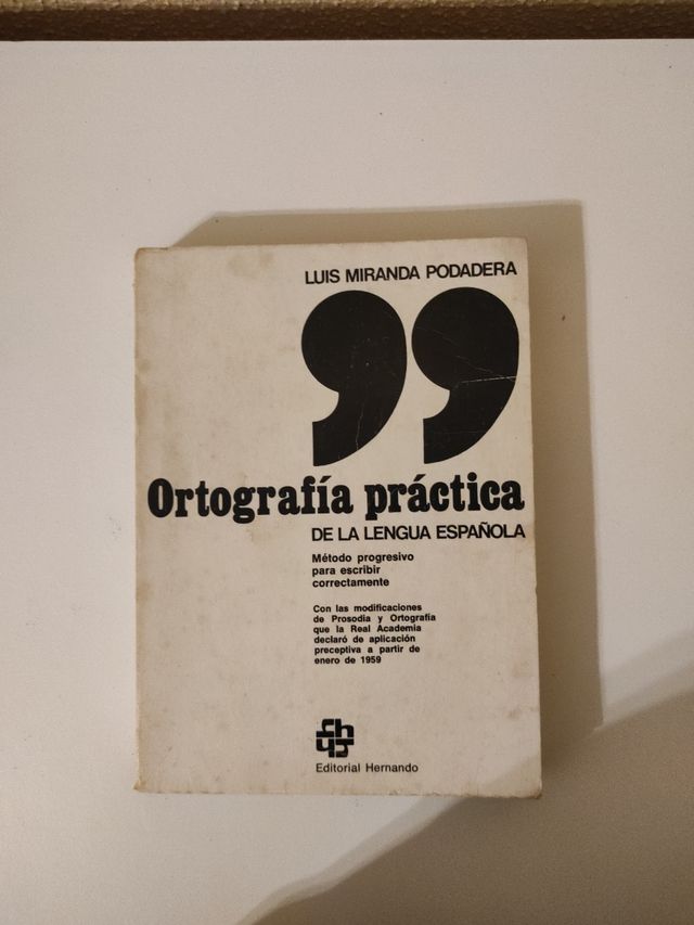 Libro de ortografía práctica de la lengua española