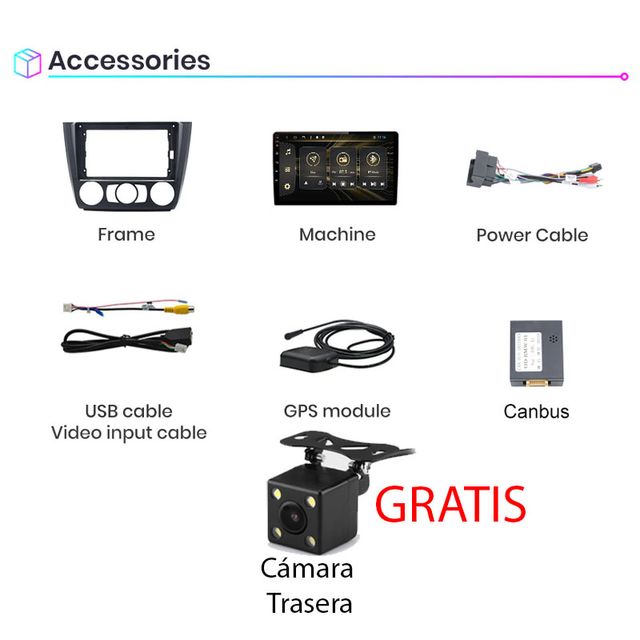 RADIO PANTALLA CARPLAY PARA Bmw serie 1 e81/e82