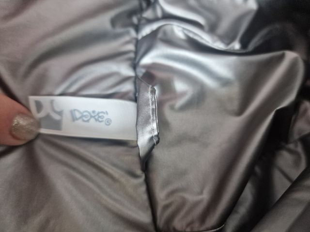 Piumino bambina effetto metallizzato