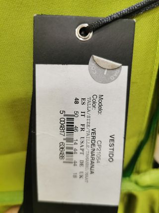 Vestido Alta Costura Seda Talla 48