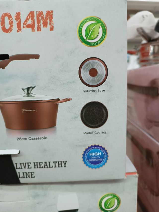 Set Pentole Royalty Line Marmo 17 Pezzi