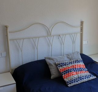Cabecero forja blanco crudo 135cm
