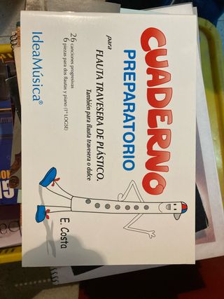 cuaderno preparatorio Flauta Travesera de plástico