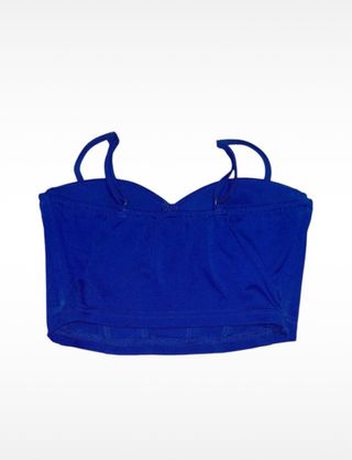 Corsé azul con tirantes