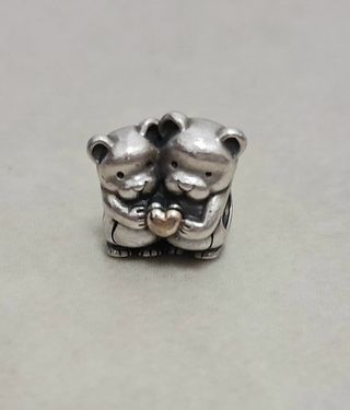 Charm Pandora oro y plata ositos