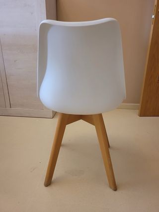 Silla IKEA Nordico Blanca y Gris