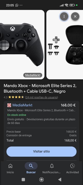Xbox Series x + Mando Elite Pro + Cascos Corsair