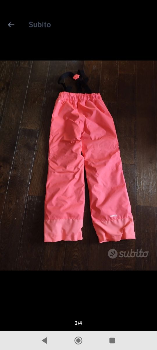 Pantaloni sci bambina rosa Decathlon 12 anni