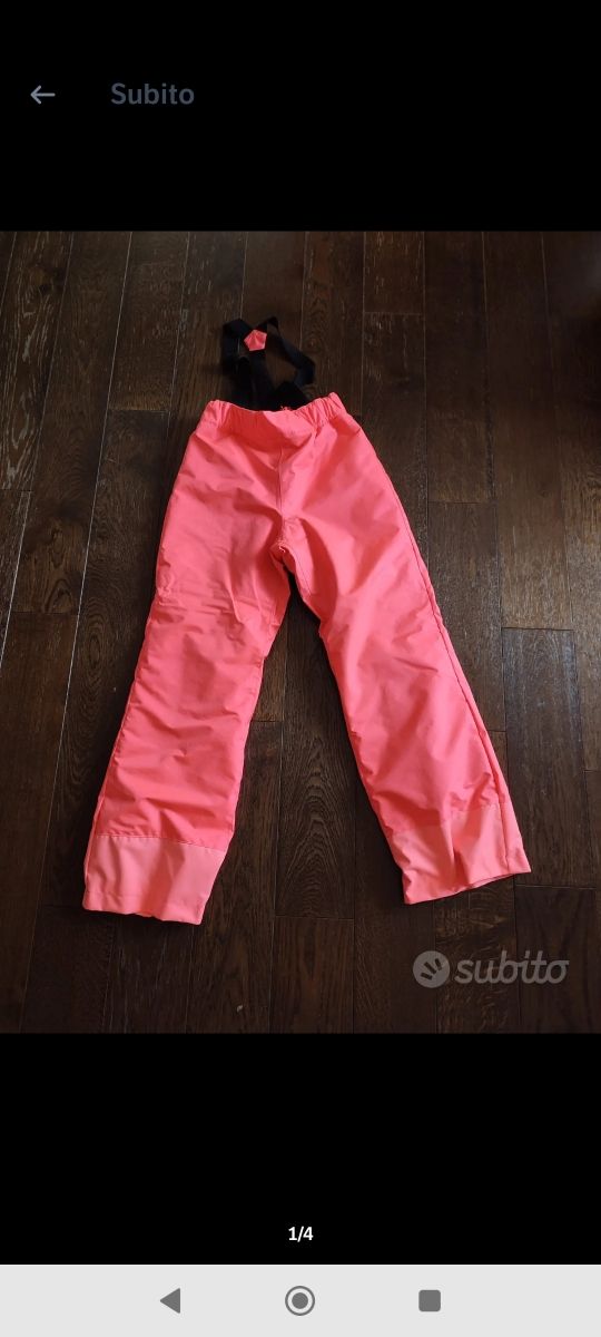 Pantaloni sci bambina rosa Decathlon 12 anni