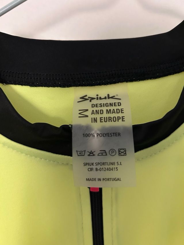 Camiseta ciclismo SPIUK fluorescente