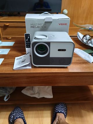 Proyector VGKE FHD 1080P Gris/Blanco
