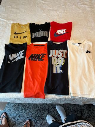 Lote de 6 camisetas deportivas niño