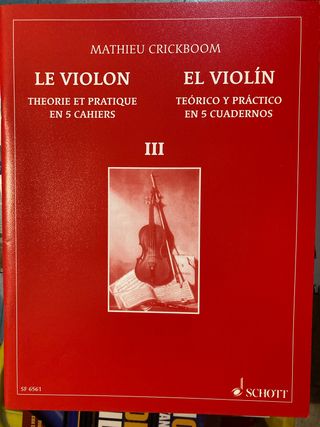 El Violin teórico y práctico 5 cuadernos III