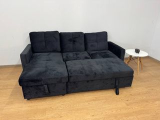 Sofá Chaiselongue Cama Terciopelo, Nuevo