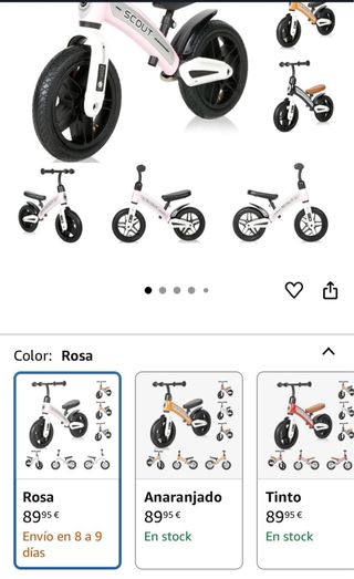 Bicicleta Lorelli Scout 10 Rosa