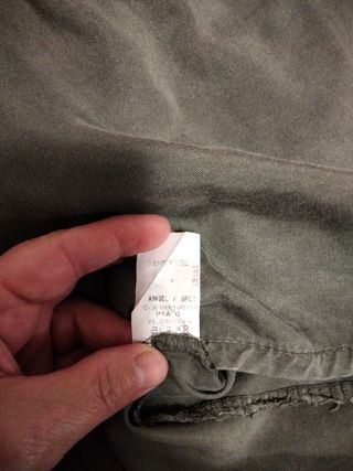 Camicia smanicata verde militare