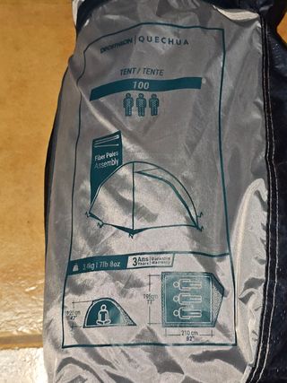 Tienda campaña Quechua MH100 3 personas