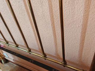 Cabecero de cama metálico dorado 120 cm