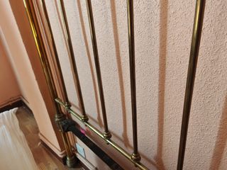 Cabecero de cama metálico dorado 120 cm