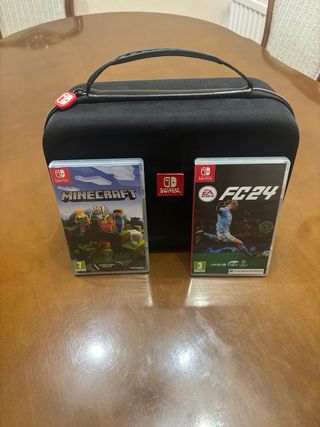 Nintendo Switch Azul y Rojo + Accesorios + Juegos