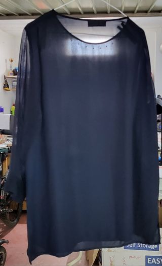 Blusa azul mujer