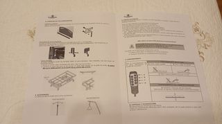 Cama articulada con mando.