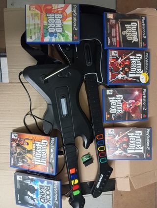 Pack Guitar Hero PS2 + Band Hero + Accesorios