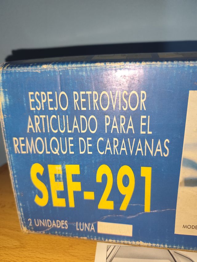 Espejo retrovisor para remolque caravana vintage