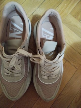 Zapatillas Zara Beige 