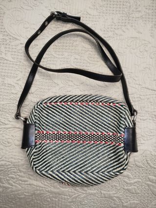 Bolso Bimba y Lola rayas azul y rojo