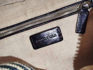 Bolso Bimba y Lola rayas azul y rojo