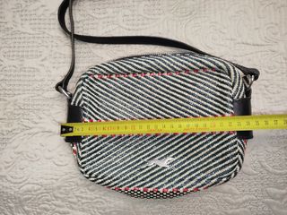 Bolso Bimba y Lola rayas azul y rojo