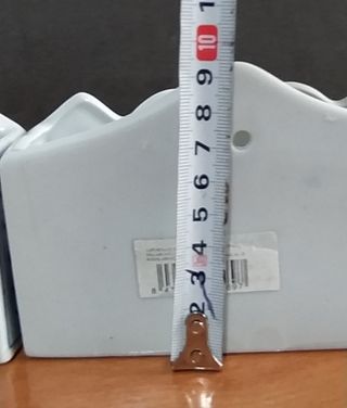 2 Humidificadores de cerámica azul y blanco