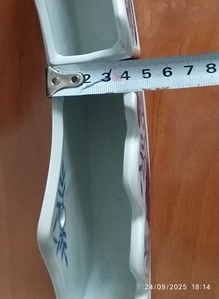 2 Humidificadores de cerámica azul y blanco