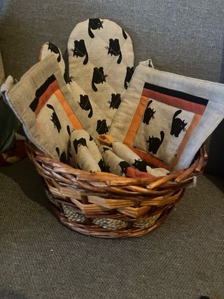 Set completo 1 guanto da forno e 5 presine cucina